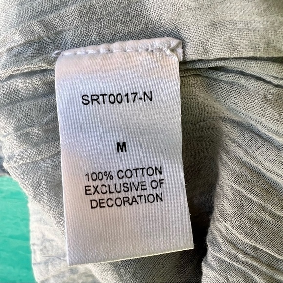 CLEARANCE ANTHROPOLOGIE THML BOHO GAUZY COTTON TASSEL DRESS SIZE MEDIUM EUC - Picture 8 of 13